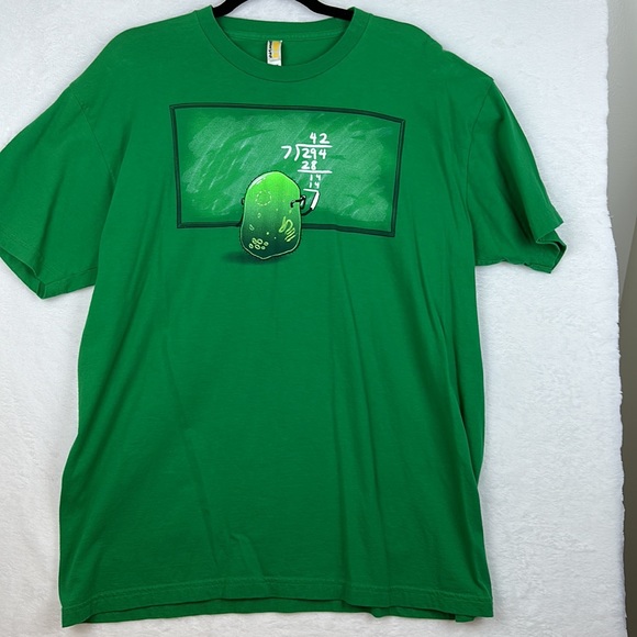 Shirt Woot Men’s Short Sleeve Graphic T-shirt Green Size XL - Picture 1 of 7